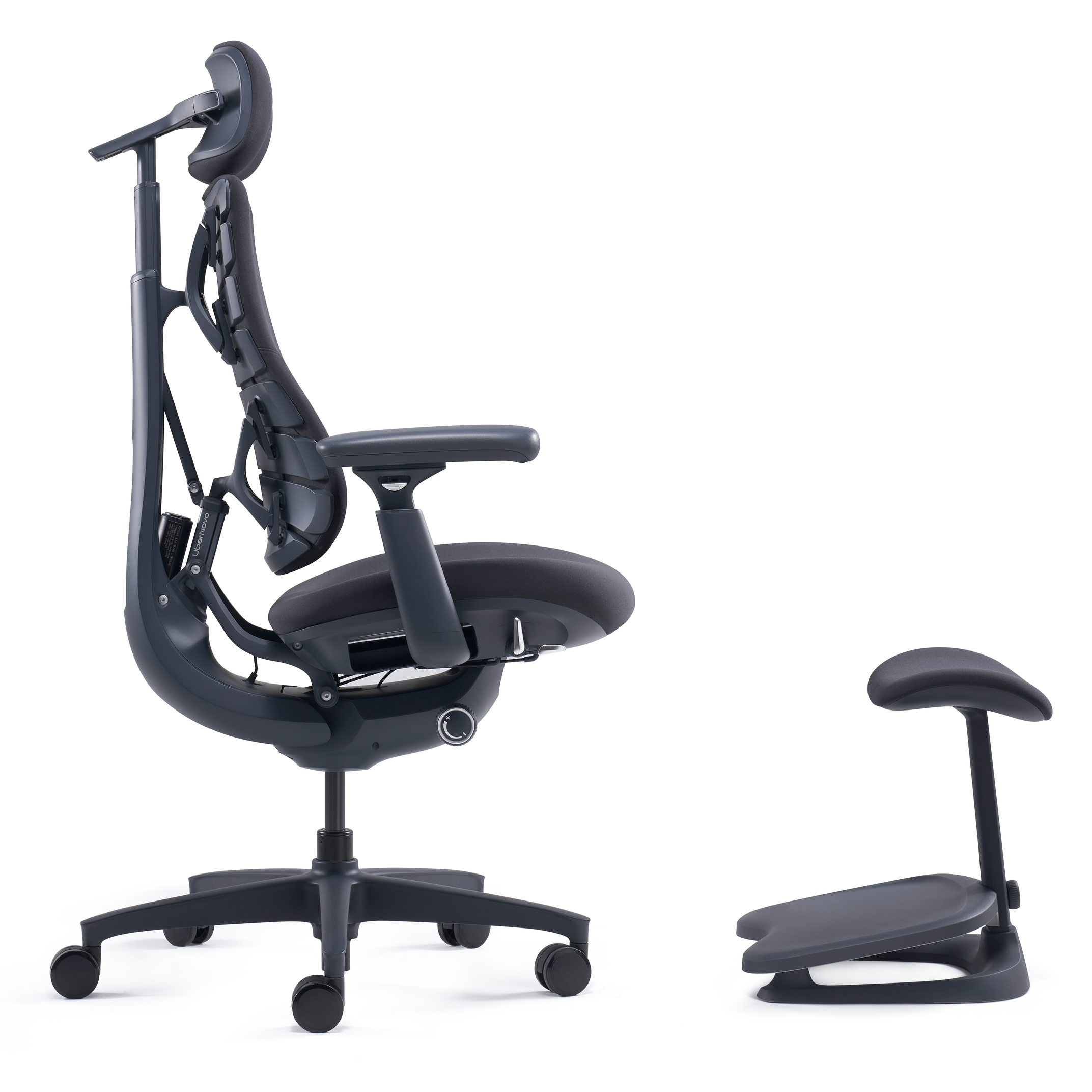LiberNovo Omni Dynamic Ergonomic Chair – Midnight Black – 48cm Seat Depth – Official UK Dealer