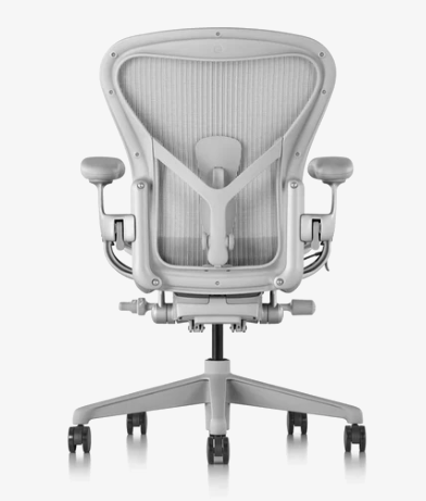 Herman Miller Aeron Remastered Posturefit SL Office Chair - Size C - FULLY LOADED (Mineral/Satin Aluminium)