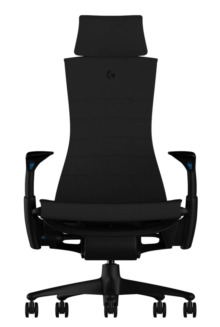 Atlas Headrest for Herman Miller Embody Gaming Chair - Black Cyan