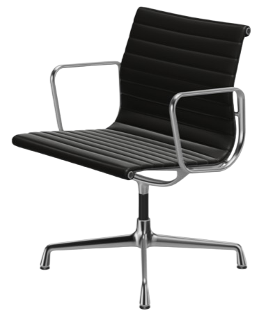 Vitra Eames EA108 Style Chair – Black Leather - Brand New