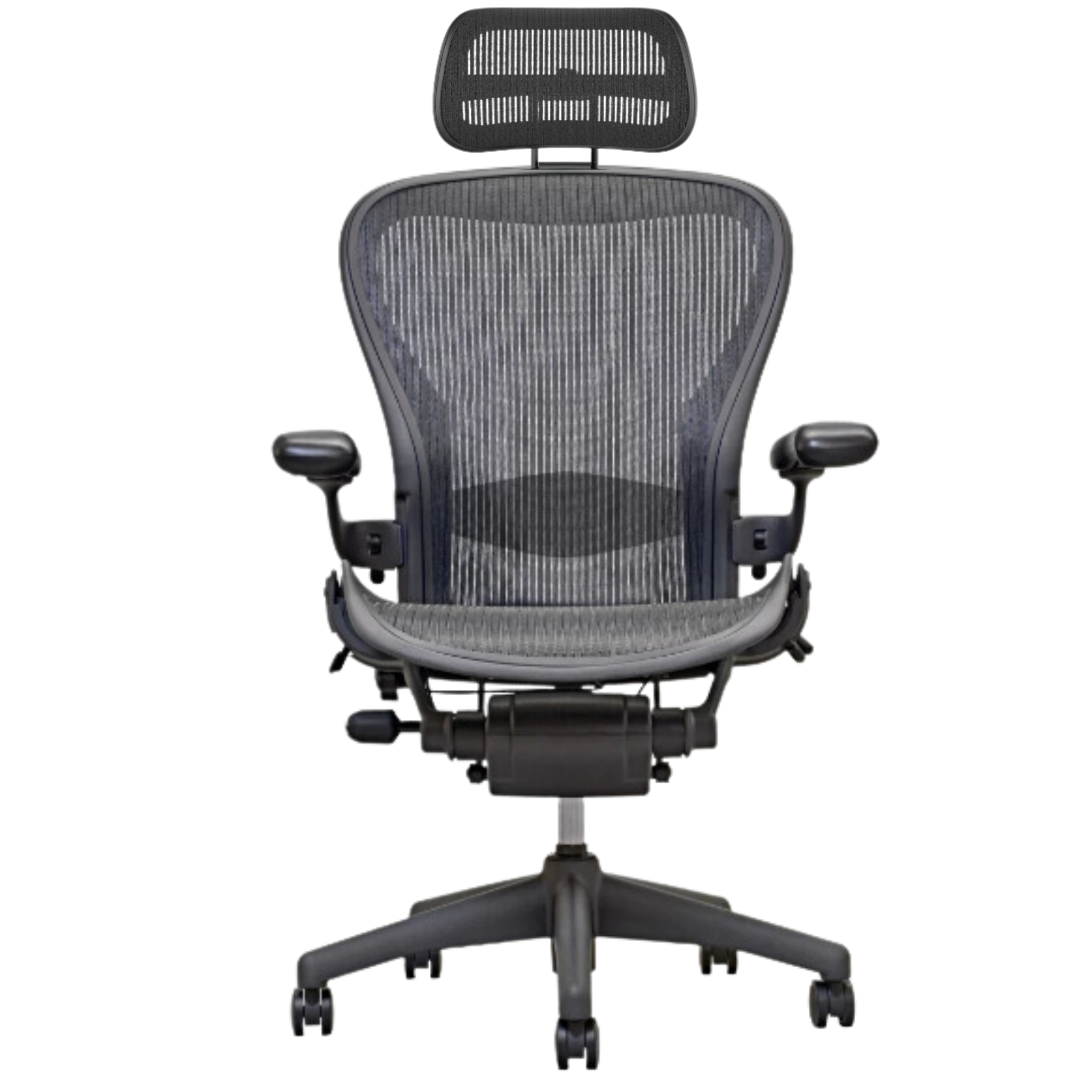 Herman Miller Aeron Lumbar Chair with ATLAS Headrest - Size B - FULLY LOADED