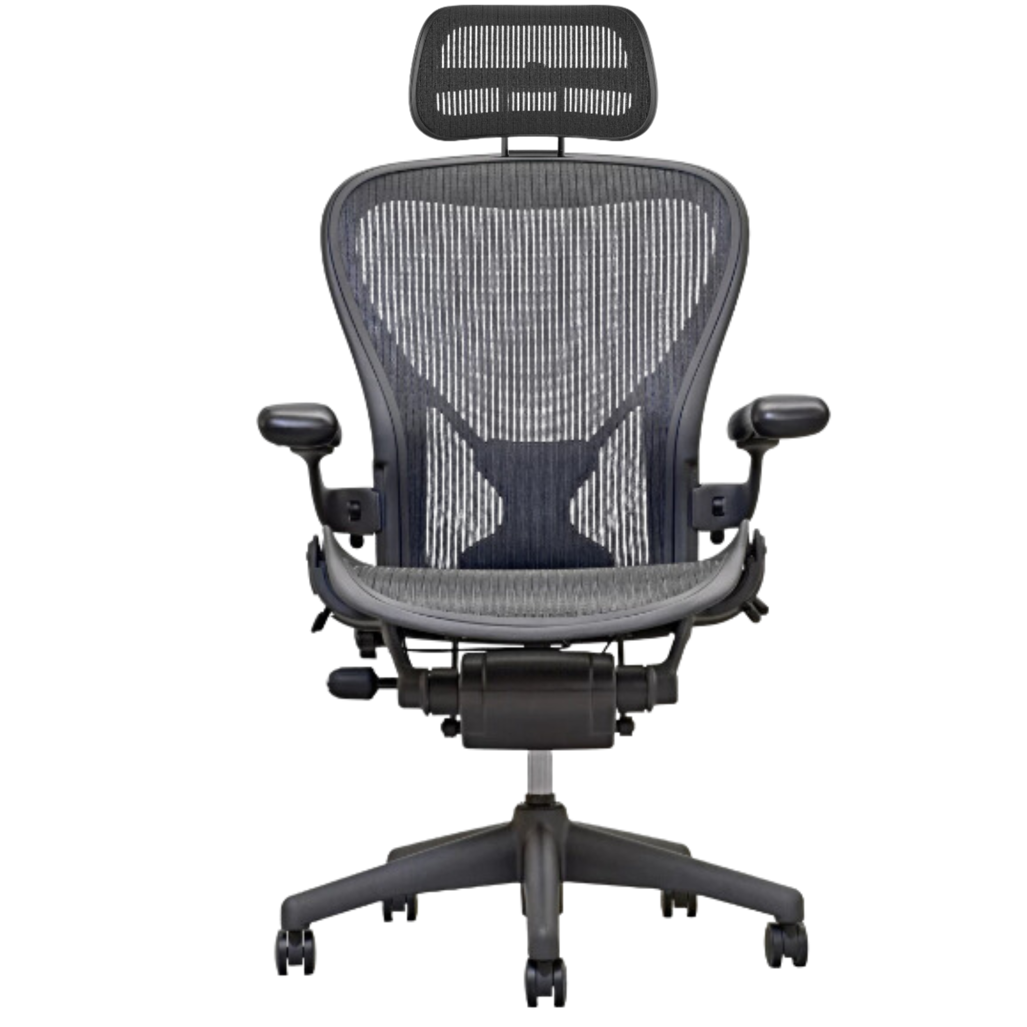 Herman Miller Aeron Posturefit Chair with ATLAS Headrest - Size B - FULLY LOADED