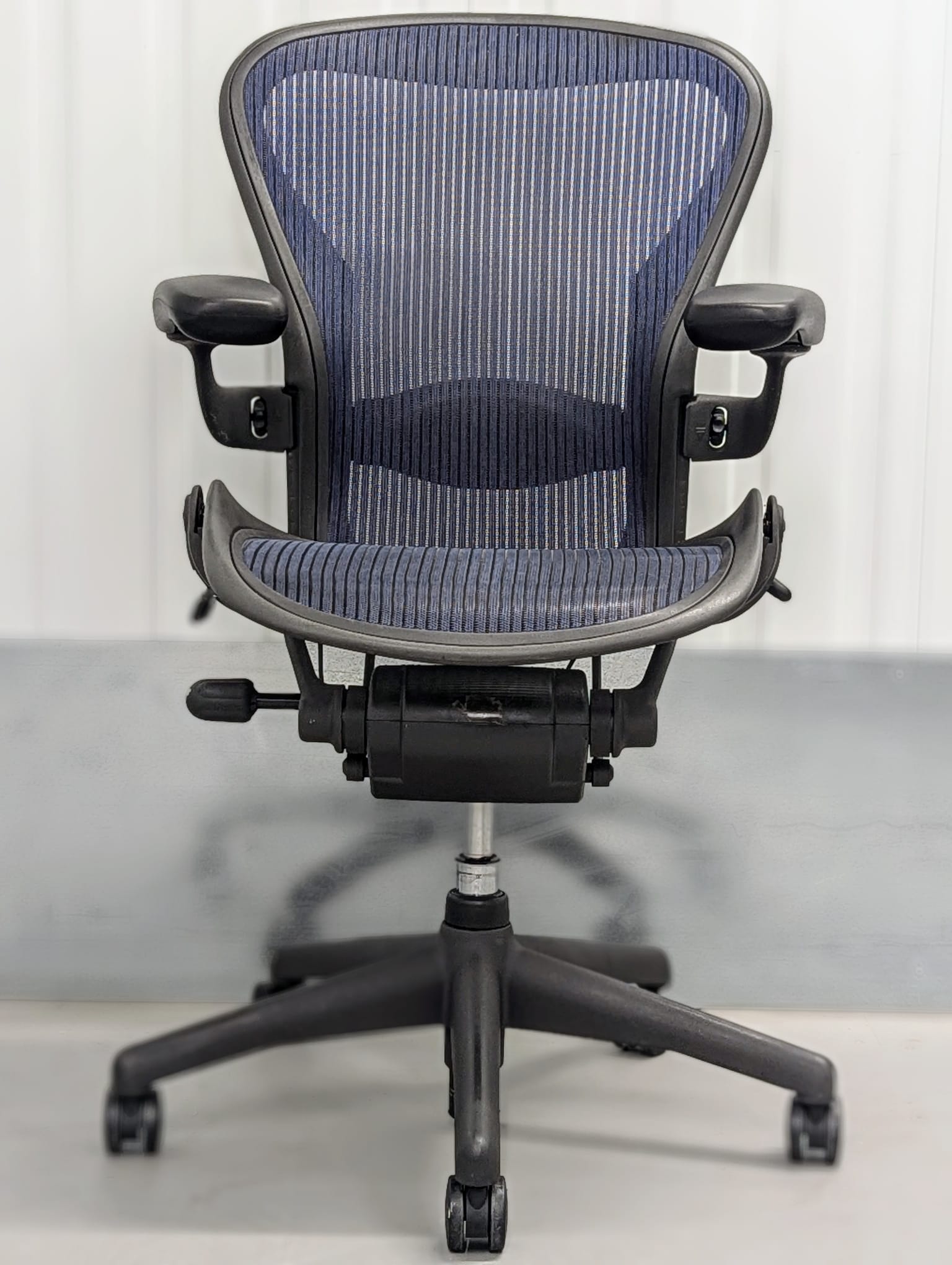 Herman Miller Aeron Lumbar Office Chair Blue - Size B - FULLY LOADED