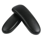 Pair of Herman Miller Aeron Remastered arm pads in black vinyl