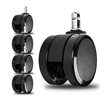 Set of five hard floor castors for Herman Miller chairs